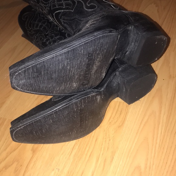 Old Gringo Black Wing Cross Sparkle Inlay Boots - Picture 5 of 6